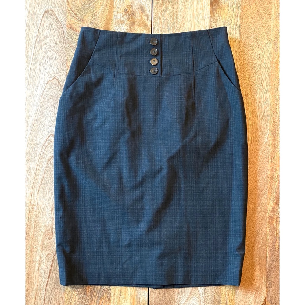 Halogen Plaid High Waist Skirt